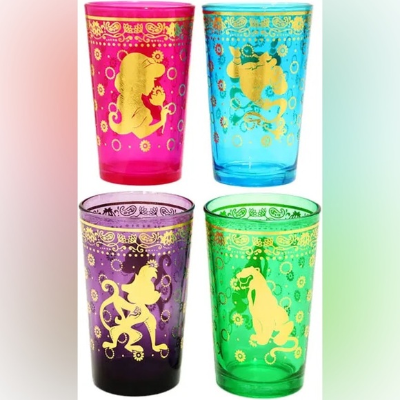 Aladdin Morocco Tea Glasses Set Qty of 4 - Picture 1 of 2